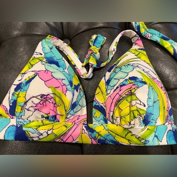 Women’s Victoria Secret Colorful Halter Bikini Top Size Small - Picture 3 of 9